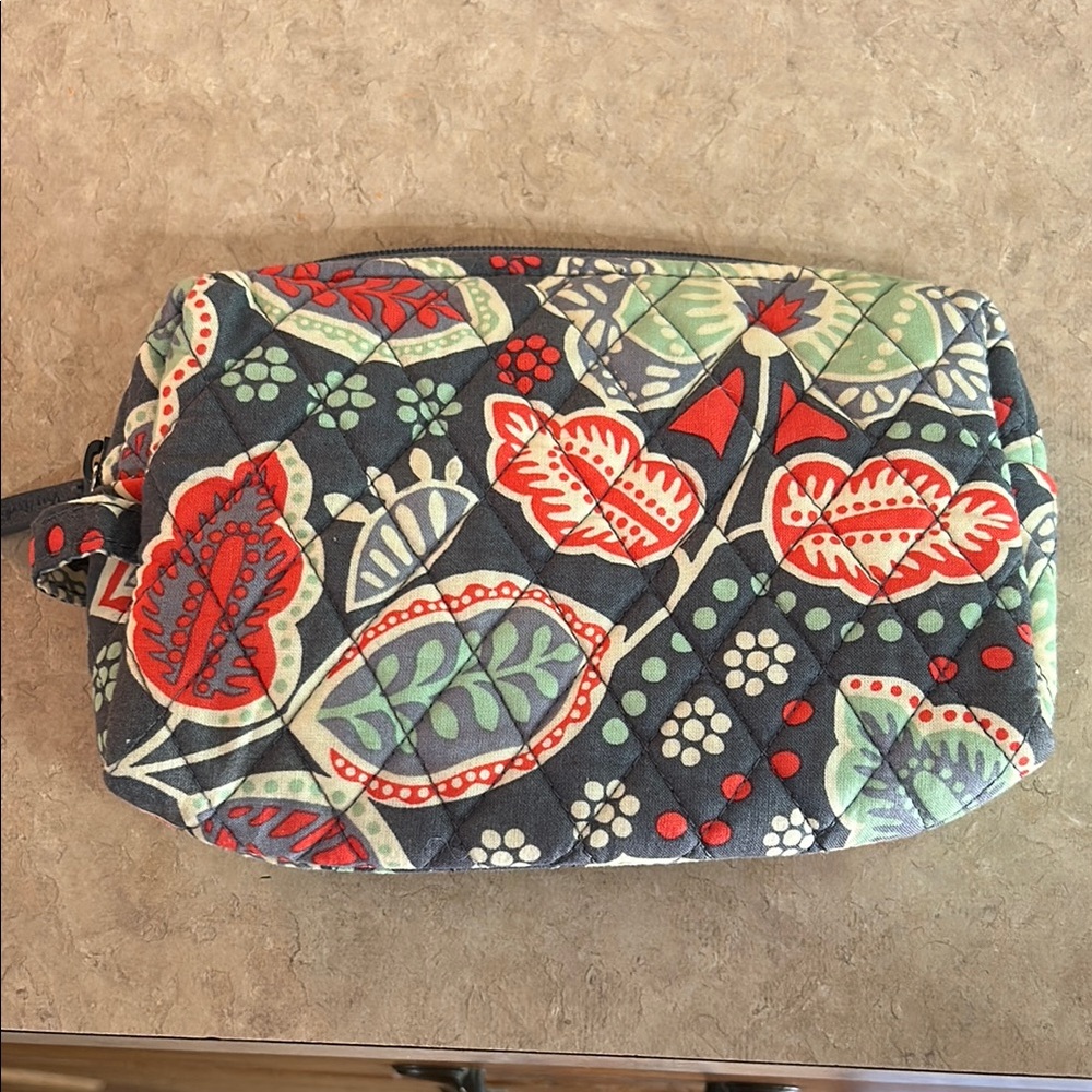 Vera Bradley Floral Quilted Women's Make up Bag